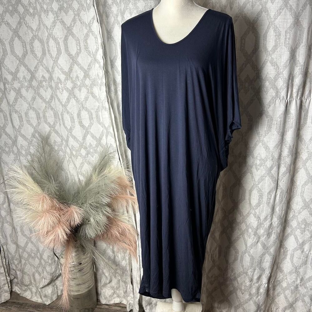 Barefoot-dreams Women's Navy and Blue Dress